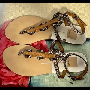 Dolce Vita Thong Ankle Strap Flat Sandals Shoes